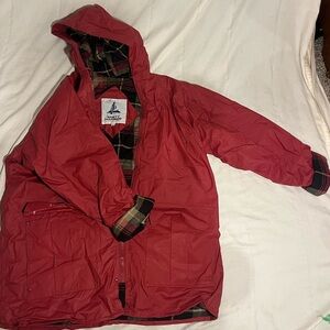 Vintage Misty Harbour Red Rainjacket with Flannel Lining